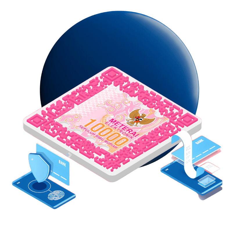 Ilustrasi fitur e-Meterai Xignature
